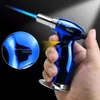 Chauffer la flamme bleue de haute qualité sûre sans torche à gaz Lighter Soudage de pistolet Cigare Light for Men