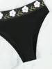 Menas de banho feminina 2024 Chando de cabeceira floral duas peças Biquíni Mulheres Mulheres Sexy Bather Bathing Swimming Swim Suit