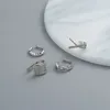 1 Pcs Crystal Korean Wave Cross Ear Cuff Clip on Earrings For Women Without Piercing Nonpierced Jewelry 240418