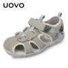 Uovo Childrens Schuhe Kinderkinder Sandalen für kleine Mädchen und Jungen Sommer Beachschuhe Eur #24-38 240424 geeignet