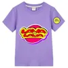 T-shirts T-shirt d'anime mignon kawaii t-shirt comique drôle de dessin 100% coton t-shirt confortable garçons / filles graphiques décontractés T-shirtl2404