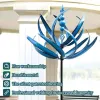 Dekorasyonlar Yeni Harlow Rüzgar Spinner Metal Yelinciği 3d Rüzgar Powered Kinetik Heykel Çim Metal Rüzgar Güneş Spinners Yard Bahçe Dekorasyonu