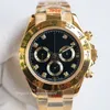 TW Super Edition Watches Męskie zegarki mechaniczne 116518 ETA7750 Ruch 904L Dubai Luminous Sapphire Stal nierdzewna stalowe zegarowe zegarowe zegarowe zegar