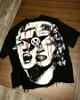 Camiseta de camiseta de la mujer Camiseta de ropa y2k Harajuku Hip-Hop Gothic Algodón redondo redonda Hombres de gran tamaño Punk Topl2404