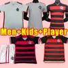 Cr Flamengo Soccer JerseysファンプレーヤーバージョンFlamenco 24 25 David Luiz Diego E.Ribeiro Gabi Away Football Shirts 2024 2025 Pedro de Arrascaeta Men Kids Full Kits