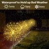 Tuindecoraties Allilit Led Solar Fireworks Lights Waterproof Outdoor Dandelion Flash String Fairy Lights For Garden Landscape Lawn Decor