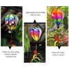 Dekoracje Balon Balon Wind Spinner Rainbow wiszący wiatr Twister Outdoor Windmill Garden Front Yard Home Festival Celebration Decor Decor