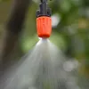 Decorazioni Ugelli Fog Sistema di irrigazione Sistema di irrigazione portatile Mistretto Anaffiatura automatica 540 m Testa a spruzzo del tubo da giardino con tee e connettore da 4/7 mm