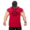 Summer EST Brand Mens Curved Hem Cotton Sans manchons Shirt Gym Stringers Gest Body Body Body Body Fitness Man Tanks Tops 240428