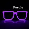 Беспроводные светодиодные очки светодиодные солнцезащитные очки пиксель пиксельные очки светятся в темных неоновых очках для восторженной вечеринки на Хэллоуин