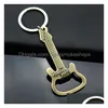 Ouvreurs rétro ouvre-guitare metal keychain mtifonction créative barre de musique gastropub cadeaux pratiques de fête de fête de fête