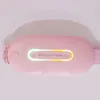 Worki do przechowywania elektryczne podgrzewane pasmo macica ogrzewanie ból łagodzący wibrację masaż USB ładowanie różowy duży obszar do biura