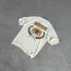 Designer di rhuder originale di alta qualità magliette High Street Hip Hop Fashion Brand Stampa di grano a maniche corta Abito da coppia Same Style con logo 1: 1