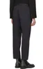 Lente en zomer heren casual slanke hoge taille eenvoudige zwarte broek kapsel haarstylist mode persoonlijkheid gedrapeerde broek 240428