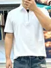 Mens Polos Summer Embroidered brunello Lapel cucinelli Short-sleeved Shirt Purple Blue White Green