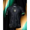 2023 2024 Fan Player Argentina Portogallo Brasile Maglie da calcio le uniformi della camicia nera SIU La Pulga Jersey Special Saka Messise Black