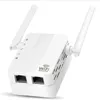 2.4G WIRELE sem fio Repeater Banda Dual Banda 300 Mbps O amplificador de sinal Booster 2 WiFi Range Extender WLAN LAN PORT ROUTER