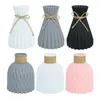 Vases 1p Flower Vase Decorations Home Plastic White Imitation Panier de casserole en céramique Nordique Decorative pour arrangement