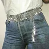 Pasy Glitter Full Rhinestone Y2K Crystal Diamond Chic nocny klub nocny festiwal festiwal impreza pasa talii dla kobiet regulowanych