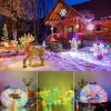 装飾屋外ソーラーチューブロープLEDライトガーデンクリスマス装飾7m/12mクリスマスウェディングガーランド防水ストリングライトフェアリーストリップ