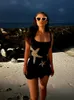 Fashion Star lantejas mini vestido para mulheres vestidos de corpo sem mangas, festa de férias feminina de verão