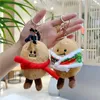 Keychains créatifs mignons en peluche de pomme de terre porte-clés de portefeuille drôle de légume jouet kawaii sac pendentif accessoires de clés cadeau pour garçons filles