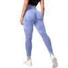 Kadın Taytları Kadın Yoga Pantolon Kravatla Boya Baskısı Cepler İçin Yüksek Bel Kalın Koşu Egzersiz