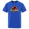 Camisetas masculinas Cartoon Dinosaur camise