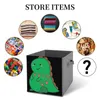 Sacs de rangement Happy Dino Avalanche Hodler Tank Pliant Boîte Poussiération Proof de Pet Toys Durable Portable Funny Debris Salle