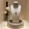 Van Cl ap klassiek v golden fan Family Christmas Lucky Clover ketting enkele bloemenset met diamanten verguld in 18k waar goud beschikbaar alle kleuren