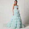 Abiti per feste Uzn eleganti abiti da ballo a-line del tulle senza sosta TULLE POLKA PRINCIVE PIANO SALE LUNGHITÀ ABILE ARABIA SAUDI