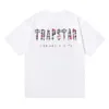 Kleine und trendige Trapstar London Red Camouflage Brief Print Hochqualität reines Baumwoll -T -Shirt für Männer und Frauen