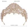 Tiaras Princess Flower Pearl Crystal Tiara Crown for Women Girls Wedding Wedding Elegant Bridal Hair Dress Acessórios