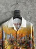 2024ss Men's Fashion Printed Long Sleeved Shirts Hawaiian Shirt