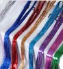 Colorful Metallic Glitter Tinsel Laser Fibre hair Wig Hair Extension Accessories Hairpiece Clip in Cosplay Wig party event Festive7897416