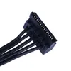 1 pc 45 cm kabel mini 6 pin draai 2 sata voeding voor Lenovo Main Board Interface Small 6PIN tot twee SATA SSD -voedingskabel