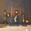 Świece świece akcesoria dekoracji domowej rustykalne stół ślubny dekoracje dekoracje salonu ludzkie figurki świecki prezenty