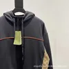 Heren Jackets Designer 24SS Trendy Casual Loose Fit Double G Jacquard Hooded Jacket voor zowel mannen als vrouwen QRZ7