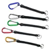 1PCS Keychain Tactical Retractable Spring Elastic Rope Security Gear Tool Hiking Camping Anti-lost Phone For Outdoor Hiking Camp