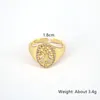 Cluster Rings 5pcs классический Vinatge Циркон Virgin Mary Open Ring For Women Оптовая фабрика цена цена модные ювелирные украшения Регулируемый