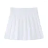 Kjolar märke veckade kort kjol mini polyester xs-xxl zip 1st hög midja jk som går ut fester kvinnliga flickor