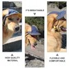 Abbigliamento per cani Sun Protection Pet Baseball Cap Travel ha un mini cappello di paglia messicano per il cucciolo di denim