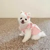 Vêtements pour chien vêtements de chiot robe à carreaux roses