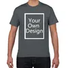 Votre propre design t-shirt homme marque photo personnalisé hommes tshirt diy imprimement coton t-shirt hommes surdimensionnés 3xl Tee-shirt vêtements 240428