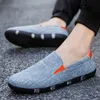 Fashion respirante d'été Versatile mince Chaussures décontractées de lin chaussures de tissu de lin pour hommes