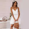 Basic Casual Dresses Designer Dress New lace stitching sexy suspender lace dress for women in summer of