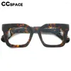 Okulary przeciwsłoneczne Ramki 56911 Stripe Stripe Octan Optyczna Rama Wysokiej jakości Kwadrat Kwadratowe szklanki leopradów Mężczyzn na receptę okular
