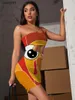 Casual Dresses SOMEPET Thanksgiving Women Animal Vestido Sexy Colorful Bodycon Dress Funny 3d Print Womens Clothing Club Boho Femme