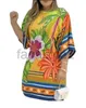 Basic Casual Dresses Designer Dress fashionable new printed round neck and 5-sleeve dress for women