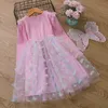 Coton Children Butterfly Halter Mesh Robe Girls Robe Lights Frozen Princess Robe